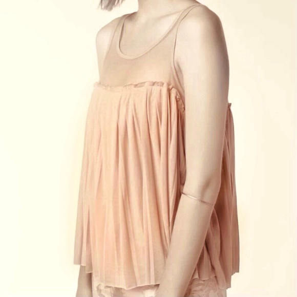 UO Pins & Needles Baby Pink Flowy Tank Top - Picture 2 of 10